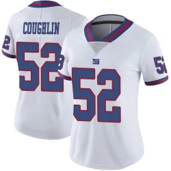 Women's Carter Coughlin New York Giants No.52 Limited Color Rush Jersey - White