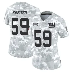 Women's Casey Kreiter New York Giants No.59 Limited 2024 Salute to Service Jersey - Arctic Camo
