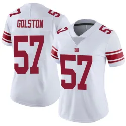 Women's Chauncey Golston New York Giants No.57 Limited Vapor Untouchable Jersey - White