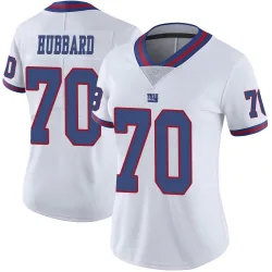 Women's Chris Hubbard New York Giants No.70 Limited Color Rush Jersey - White
