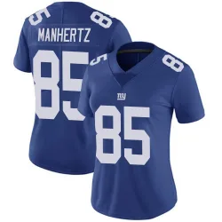 Women's Chris Manhertz New York Giants No.85 Limited Team Color Vapor Untouchable Jersey - Royal