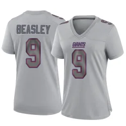 Women's Cole Beasley New York Giants No.9 Game Atmosphere Fashion Jersey - Gray