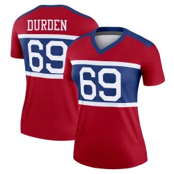 Women's Cory Durden New York Giants No.69 Legend Century Alternate Jersey - Red