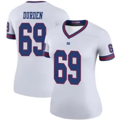 Women's Cory Durden New York Giants No.69 Legend Color Rush Jersey - White
