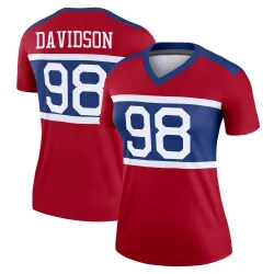 Women's D.J. Davidson New York Giants No.98 Legend Century Alternate Jersey - Red