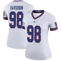 Women's D.J. Davidson New York Giants No.98 Legend Color Rush Jersey - White