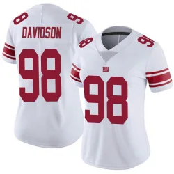 Women's D.J. Davidson New York Giants No.98 Limited Vapor Untouchable Jersey - White