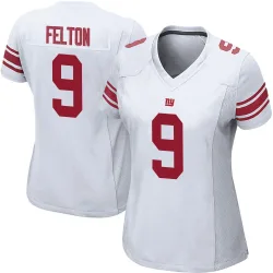 Women's Da'Quan Felton New York Giants No.9 Game Jersey - White