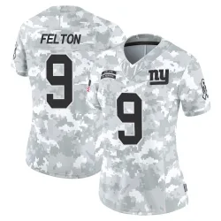 Women's Da'Quan Felton New York Giants No.9 Limited 2024 Salute to Service Jersey - Arctic Camo