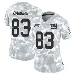 Women's Dalen Cambre New York Giants No.83 Limited 2024 Salute to Service Jersey - Arctic Camo
