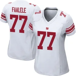 Women's Daniel Faalele New York Giants No.77 Game Jersey - White