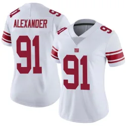 Women's Darius Alexander New York Giants No.91 Limited Vapor Untouchable Jersey - White