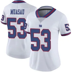 Women's Darius Muasau New York Giants No.53 Limited Color Rush Jersey - White