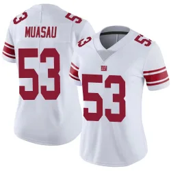 Women's Darius Muasau New York Giants No.53 Limited Vapor Untouchable Jersey - White