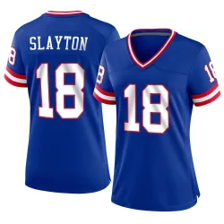 Women's Darius Slayton New York Giants No.18 Game Classic Jersey - Royal