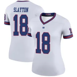 Women's Darius Slayton New York Giants No.18 Legend Color Rush Jersey - White