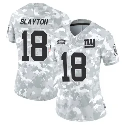 Women's Darius Slayton New York Giants No.18 Limited 2024 Salute to Service Jersey - Arctic Camo