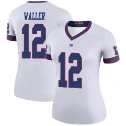 Women's Darren Waller New York Giants No.12 Legend Color Rush Jersey - White