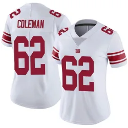 Women's Davon Coleman New York Giants No.62 Limited Vapor Untouchable Jersey - White