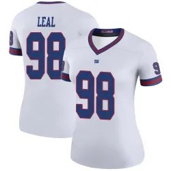 Women's DeMarvin Leal New York Giants No.98 Legend Color Rush Jersey - White