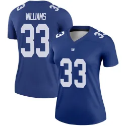 Women's Dee Williams New York Giants No.33 Legend Jersey - Royal