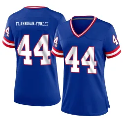 Women's Demetrius Flannigan-Fowles New York Giants No.44 Game Classic Jersey - Royal