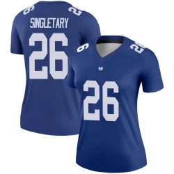 Women's Devin Singletary New York Giants No.26 Legend Jersey - Royal