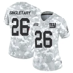 Women's Devin Singletary New York Giants No.26 Limited 2024 Salute to Service Jersey - Arctic Camo