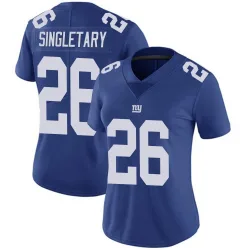 Women's Devin Singletary New York Giants No.26 Limited Team Color Vapor Untouchable Jersey - Royal