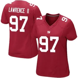 Women's Dexter Lawrence II New York Giants No.97 Game Alternate Jersey - Red