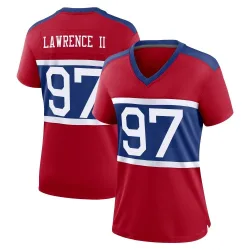 Women's Dexter Lawrence II New York Giants No.97 Game Century Alternate Jersey - Red