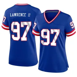 Women's Dexter Lawrence II New York Giants No.97 Game Classic Jersey - Royal