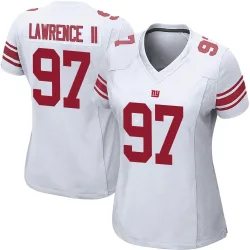 Women's Dexter Lawrence II New York Giants No.97 Game Jersey - White