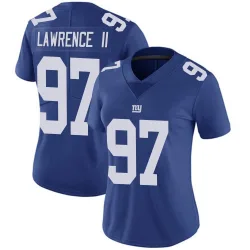 Women's Dexter Lawrence II New York Giants No.97 Limited Team Color Vapor Untouchable Jersey - Royal