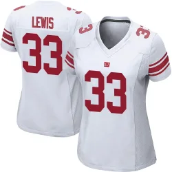 Women's Dion Lewis New York Giants No.33 Game Jersey - White