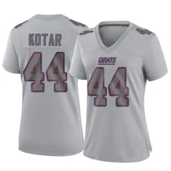 Women's Doug Kotar New York Giants No.44 Game Atmosphere Fashion Jersey - Gray