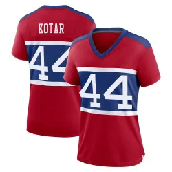Women's Doug Kotar New York Giants No.44 Game Century Alternate Jersey - Red