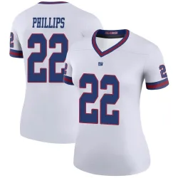 Women's Dru Phillips New York Giants No.22 Legend Color Rush Jersey - White