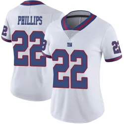 Women's Dru Phillips New York Giants No.22 Limited Color Rush Jersey - White