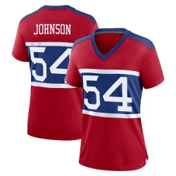 Women's Dyontae Johnson New York Giants No.54 Game Century Alternate Jersey - Red