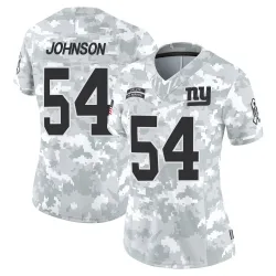 Women's Dyontae Johnson New York Giants No.54 Limited 2024 Salute to Service Jersey - Arctic Camo
