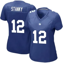 Women's Eddie Stanky New York Giants No.12 Game Team Color Jersey - Royal