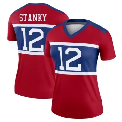 Women's Eddie Stanky New York Giants No.12 Legend Century Alternate Jersey - Red