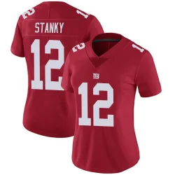 Women's Eddie Stanky New York Giants No.12 Limited Alternate Vapor Untouchable Jersey - Red