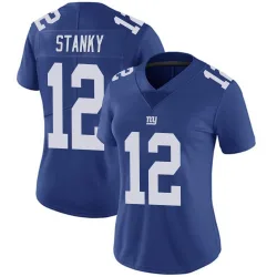 Women's Eddie Stanky New York Giants No.12 Limited Team Color Vapor Untouchable Jersey - Royal