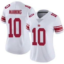 Women's Eli Manning New York Giants No.10 Limited Vapor Untouchable Jersey - White
