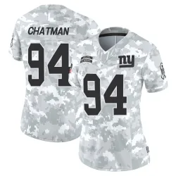 Women's Elijah Chatman New York Giants No.94 Limited 2024 Salute to Service Jersey - Arctic Camo