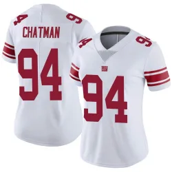 Women's Elijah Chatman New York Giants No.94 Limited Vapor Untouchable Jersey - White