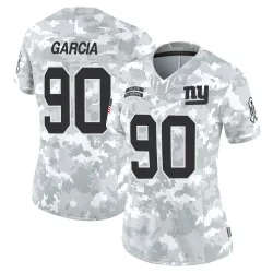 Women's Elijah Garcia New York Giants No.90 Limited 2024 Salute to Service Jersey - Arctic Camo