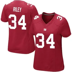 Women's Elijah Riley New York Giants No.34 Game Alternate Jersey - Red